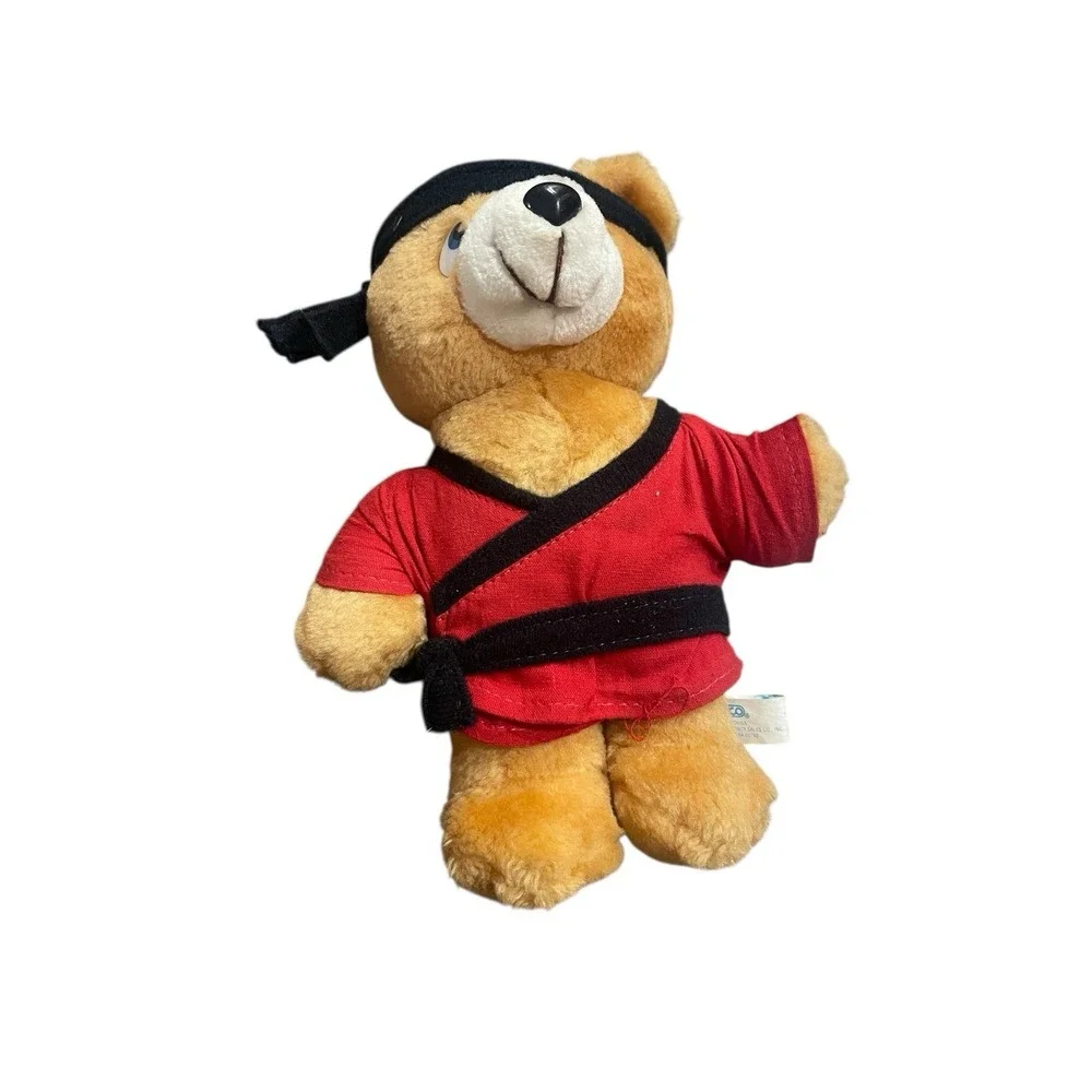 Vintage 1990 Nanco Toys Taekwondo Plush Teddy Bear Martial Arts Karate Belts 90s
